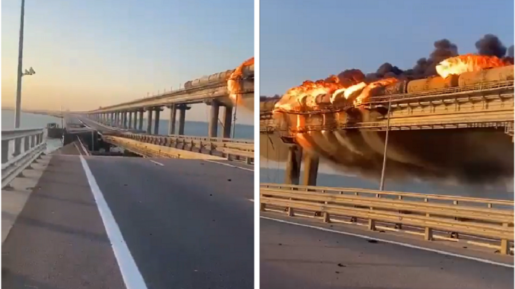 Orosz segítséggel robbantották fel a Krími hidat ukrán terroristák Putyin szerint